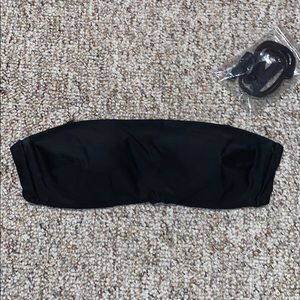 COPY - NWOT Black Bandeau Swim Suit Top